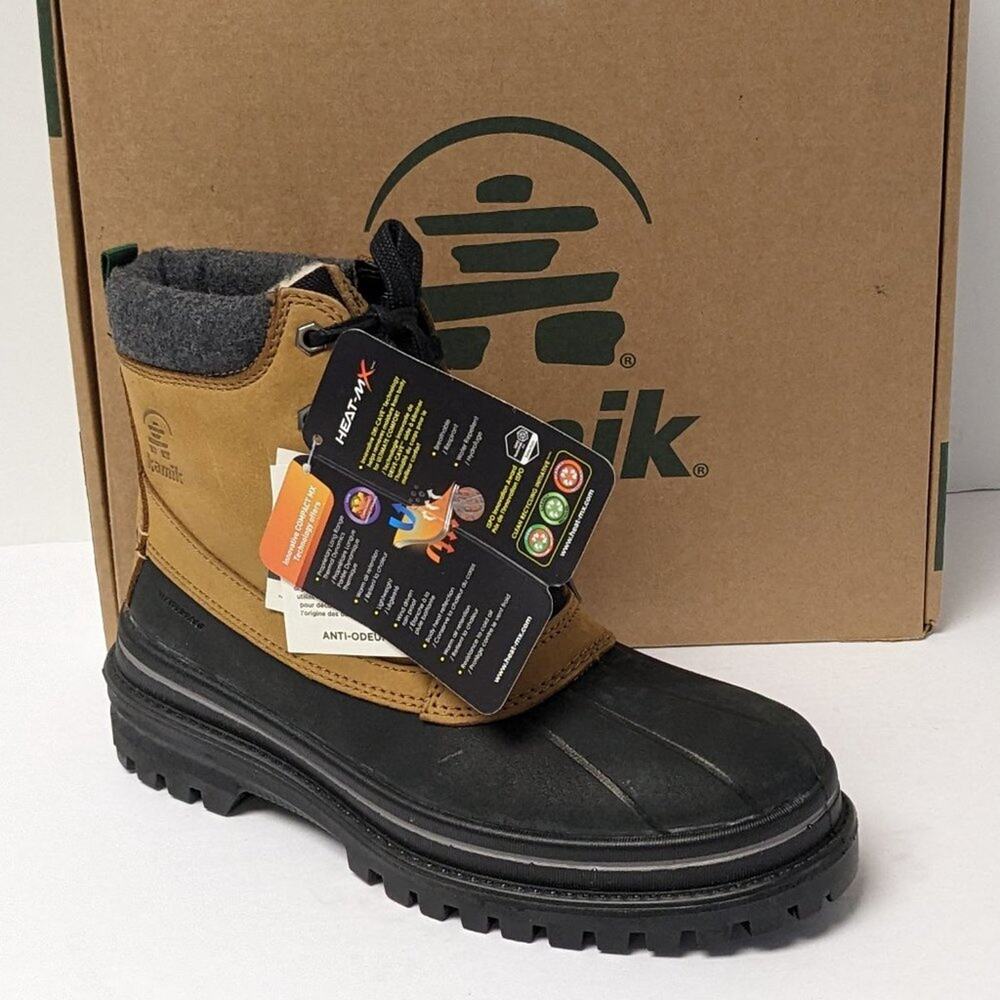 Kamik Tyson Waterproof Winter Boots, Brown, Men's 7 M